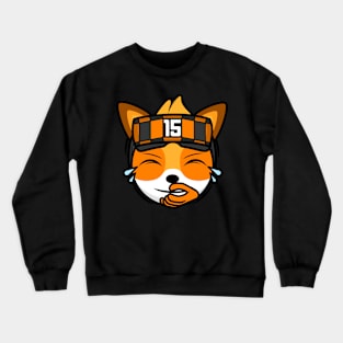 Laughing Gamer Fox Strattzr Crewneck Sweatshirt